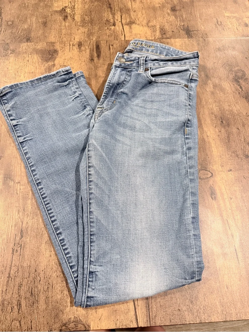 American Eagle Outfitters Light Blue Straight Jeans